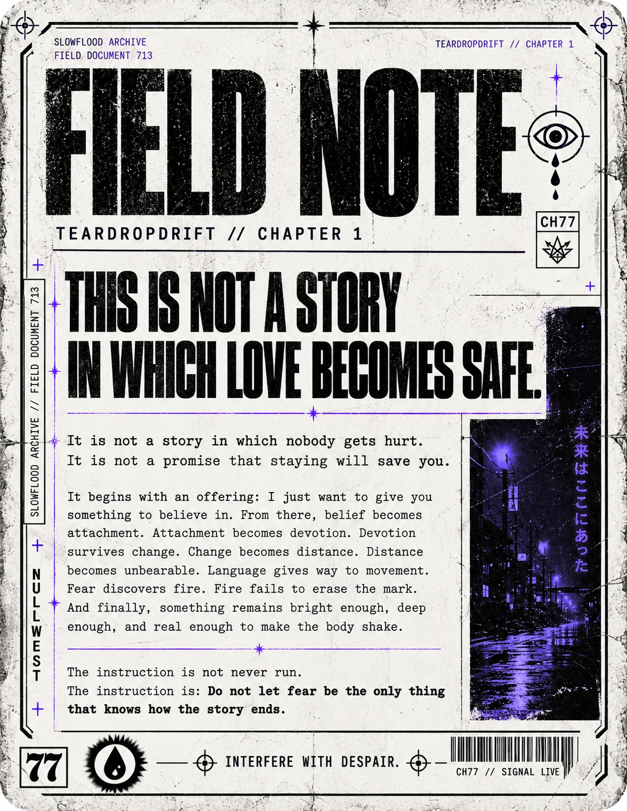 Page 2: Field note